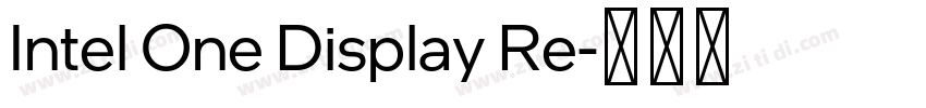 Intel One Display Re字体转换
